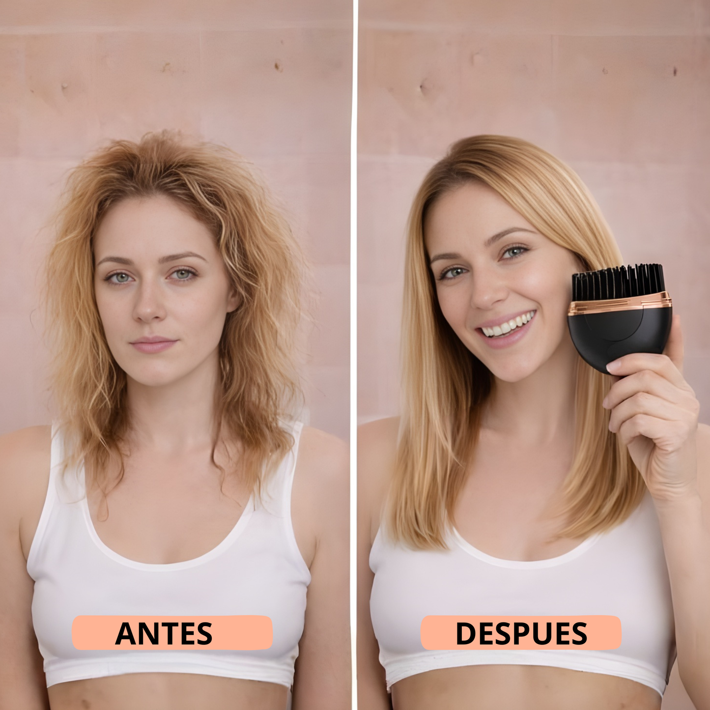 Cepillo eléctrico portatil con tempertura