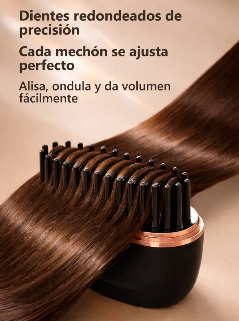 Cepillo eléctrico portatil con tempertura